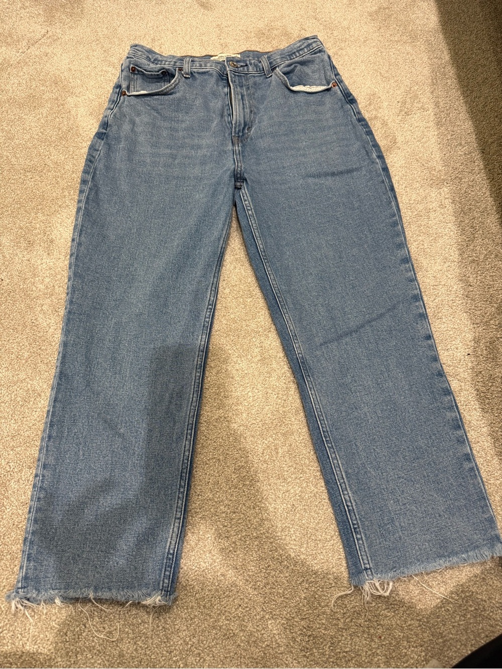 Abercrombie & Fitch The Ankle Straight Ultra High Rise